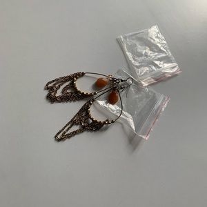 Bohemian Dangling Earrings with Stainless Steel Stem